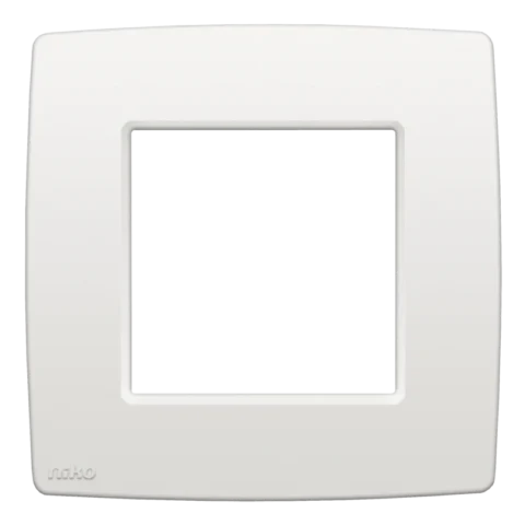 Niko - Afdekplaat enkelvoudig white - 101-76100